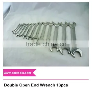 8*10~30*32mm Double Open End Wrench 13pcs D/E Open Spanner Open Jaw thumbnail-1