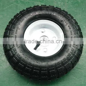 10inch 3.50-4 Metal Rim Air Pneumatic Wheel for Hand Truck thumbnail-3