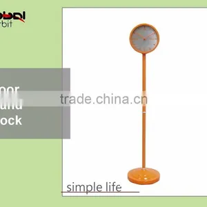 Office Furniture Modern Digital Standing Clock, Metal Vintage Floor Clock thumbnail-3