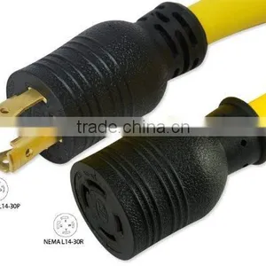 S10335 30-Amp 125/250-volt L14-30 4-Prong Transfer Switch/Generator Extension Cord, 10-Feet thumbnail-2