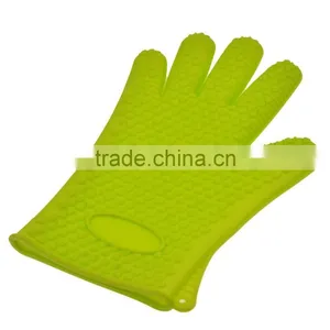 Multi Using Heat Resistant Silicone Kitchen Oven Gloves thumbnail-2
