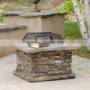MGO(magnesium ) Square Firepit Hot Firepit / House Design MGO Fire Pit thumbnail-2
