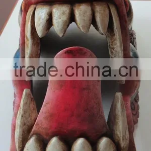 Dragon Mask Wall Hanging Decor Handmade in Nepal thumbnail-3