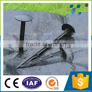 Plastic Ground Pegs for Fixing Weed Mat Round Head Brass Nails thumbnail-1