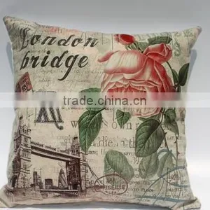 Newest Linen Digital Printing Custom Wholesale Pillow Cases/pillow Cottom thumbnail-2