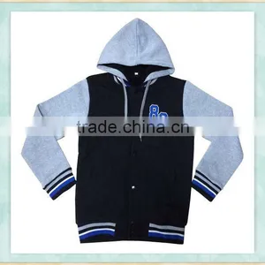 Cheap Factory Price Wholesale Plain American Varsity Jacket thumbnail-1