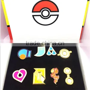 Wholesale Hot Sale Good Quality Cartoon Japanese Animation Pokemon Memorial Badge Set for Children Birthday Gifts thumbnail-2