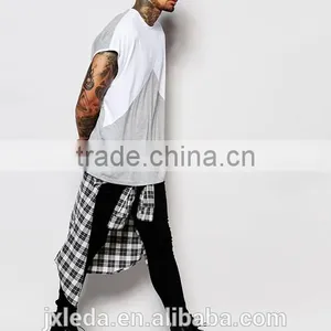 Cheap Price Super Oversized Sleeveless Cut and Sew Casual Men T-shirt thumbnail-4