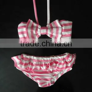 Baby Girls Star Bowknot Top and Stripes Underwear Beach Wear Cover up for Kids thumbnail-5