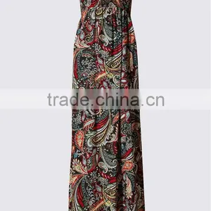 Paisley Print Maxi Beach Dress thumbnail-1