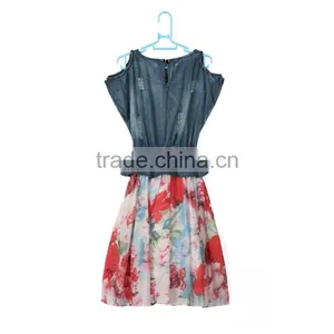 New Fashion Children Dress 2 Layer Flounced Strapless Decoration Flowers Latest Design Kids Fancy Dress Costumes thumbnail-2