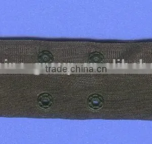 Colored Double Plastic Snap Button Tape for Garment, Polyester Tape, Press Snap Button thumbnail-1