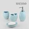 WBC0577C 4 Piece Green Decorative Ceramic Bathroom Accessories Sets thumbnail-1