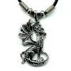 Cute PEWTER WING Dragon Necklace thumbnail-1
