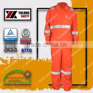 245gsm Hi Vis Reflective Cotton Material Long Sleeve Garments Used In Roadway thumbnail-5