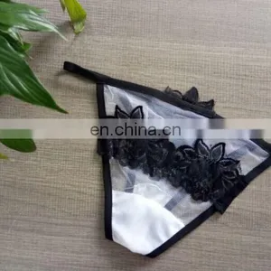Girls Sexy Transparent Lace Grenadine Bikini Hot Sexy Fancy Ladies Stylish Bra And Panty Set thumbnail-5