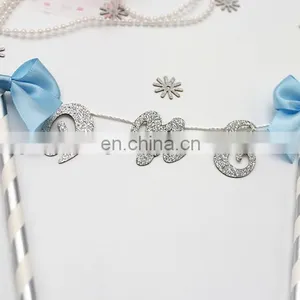 Newest One With Bow Baby Girl/Boy Birthday Paper Cake Bunting thumbnail-2