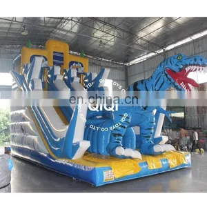 New Popular 0.55mm PVC Tarpaulin Large Inflatable Water Slide For Sale thumbnail-1
