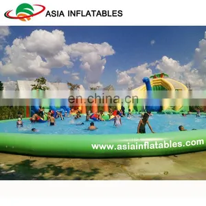 Giant Inflatable Water Park, Dinosaur Amusment Park Games Equipment For Kids thumbnail-1