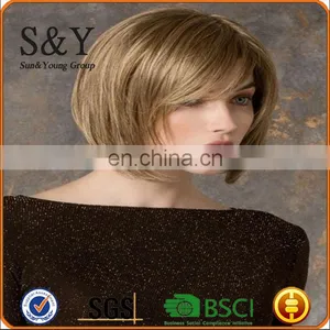 Stright Bobo Style Sythetic Wig Ployster Hair Wig Short Straight Hair Wig thumbnail-2