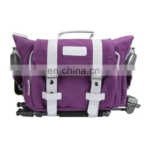 Large Canvas Messenger Slr Dslr Camera Bag With Rain Cover for Digital Cameras Laptops thumbnail-1