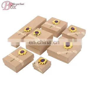 Handicraft Kraft Paper Watch Box With Lid thumbnail-4