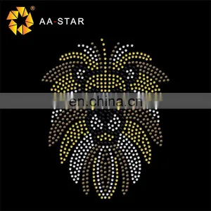 Hot Sale Lion Rhinestone Animal Applique for Children's Clothing thumbnail-1