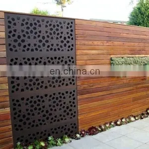 Laser Cut Corten Steel Fence Q235NH for Garden thumbnail-4