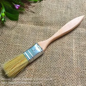 Wooden Kitchen and BBQ Sauce Brushes,Made of Pig Hair and Chinese Cherry thumbnail-2