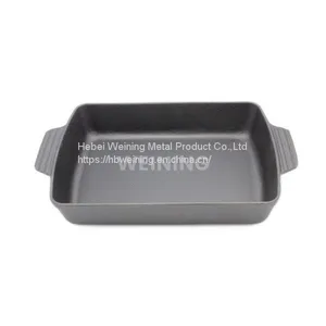 Pre-Seasoned Cast Iron Rectangular Dish thumbnail-1
