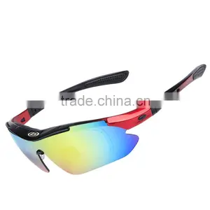 Polarized Sports Sunglasses With 5 Set Interchangeable Lenses for Biking Fishing Running Driving Golf Baseball thumbnail-3