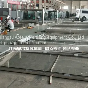 Township Heating Seat Bus Station Stainless Steel Bus Shelter Platform Billboard Direct Supply Manufacturer thumbnail-3