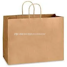 Heavy Duty Paper Bags With Handles Twist Handle Bags Paper Take Out Bags Large Bags thumbnail-1