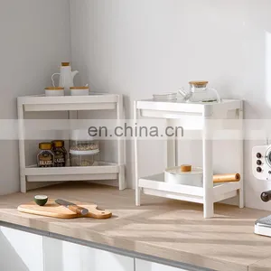 Kitchen Truck Trolley Rack With Caster Convenient Transfer of Movement Detachable Plastic Storage Cart 4 Tiers thumbnail-3
