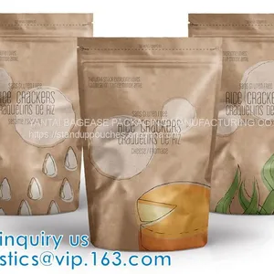 Stand Up Pouch With Resealable Ziplock And Clear Window, Multi-purpose, Small Size, Aluminum Mylar Foil thumbnail-1