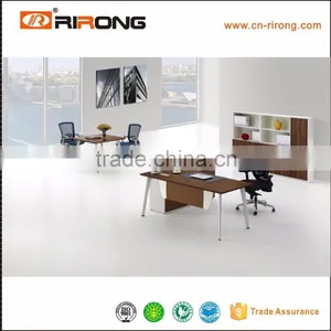 Latest Wooden Brown Furniture Office Desk With Dividers thumbnail-3