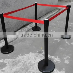 Black Stainless Steels Queue Stanchions-Retractable Tensa Barriers- QueueWay Post thumbnail-6