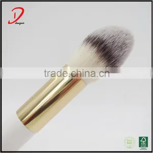 Personalized Synthetic Hair Makeup Powder Brush,white Wooden Cosmetic Brush thumbnail-2