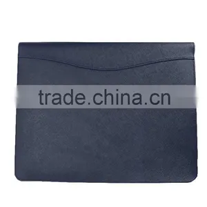 Wholesale High Quality CONTRAST COLOR Genuine Saffiano Leather Office File Bag Document Folder thumbnail-2