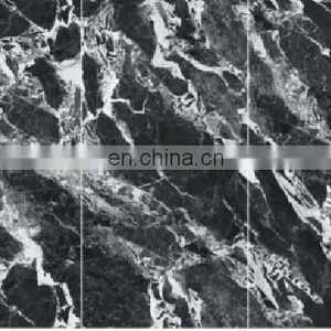Large Format Marble Slab Black Floor Rough Surface Ceramic Porcelain Tiles Oversized Wall Slab thumbnail-2