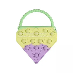 Children Pop It Handbag Silicone Push Pop Fidget Toy Coin Purse thumbnail-3