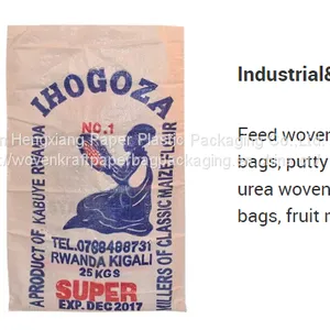 Bopp Laminated Plastic 20kg Rice Wheat Flour Feed Chemical 25kg Sugar Bag thumbnail-2
