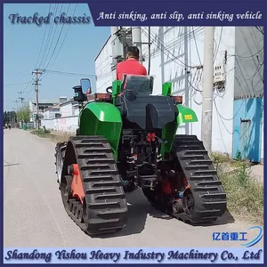 Rubber Tracked Chassis Tractor Modified for Deep Plowing Operation With High Power thumbnail-3