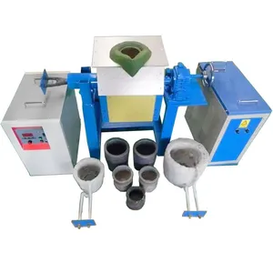 20kg 50kg 100kg Induction Melting Furnace for Melting Copper, Iron and Steel thumbnail-1