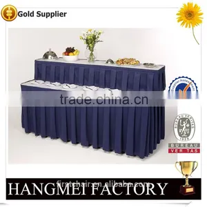 Eco-friendly Table Cloth Table Skirting Designs For Wedding thumbnail-1