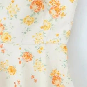 Women's 2025 Fashion Decoration Printed Poplin Dress for Women thumbnail-2