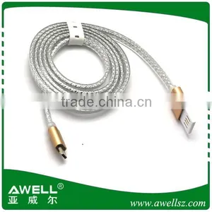 Factory Wholesale High Quality 2A Micro USB Cable for Samsung Data Cable Black/white thumbnail-1