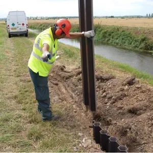 Multilock Sheet Pile Cut-off System Flood Control Embankment Seawall Erosion Retaining Wall thumbnail-3