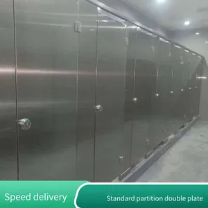 Second-generation Anti-betters Moisture-proof Wood Grain Board, Sanitary Partition for Large Wanda Shopping Malls, Partition Board Project for School Toilets thumbnail-5