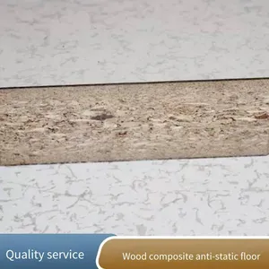 Wood-based Anti-static Raised Floor, Overhead Raised Floor for Computer Rooms and Monitoring Rooms, Particle Board Substrate 600*600 thumbnail-3